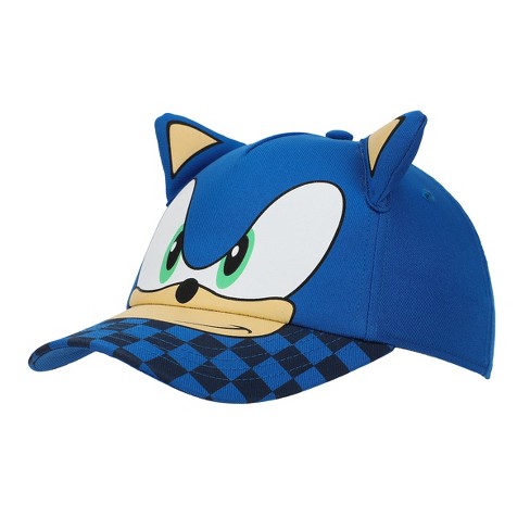 Sonic The Hedgehog Big Face Sonic Youth Blue Traditional Adjustable Hat - image 1 of 4