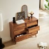 RISOKEYS 6-Drawer Dresser for Bedroom, Wood Vintage Chest of Drawers with Bevel Design for Closet, Bedroom and Living Room - 4 of 4
