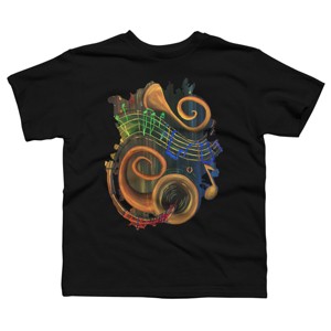 Boy's Design By Humans The ART of Music By Adamzworld T-Shirt - 1 of 2