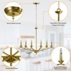 Maxax 30" 6-Light Gold Iron Chandelier - 4 of 4