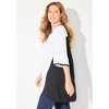 Catherines Petite High-Low Contrast Blouse - 4 of 4