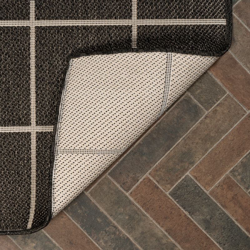 Grid Modern Squares Indoor/Outdoor Area Rug - JONATHAN Y, 4 of 13
