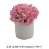 Unique Bargains Artificial Plants Hydrangea in Plastic Plastic 2.95"x2.95"x5.91" 1 Pcs - 3 of 4
