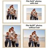 Americanflat 16x20 Picture Frame with Polished Plexiglass - Set of 2 - Use as 11x14 Frame with Mat or 16x20 Frame Without Mat - Natural Oak - 4 of 4