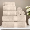 Luxury Cotton Heavyweight Ultra-Plush 8 Piece Towel Set by Blue Nile Mills - 2 of 4