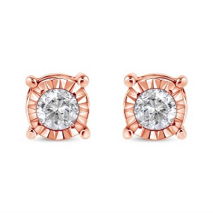 Silver 1/5 Cttw Round Near Colorless Diamond Miracle-Set Stud Earrings - 1 of 4