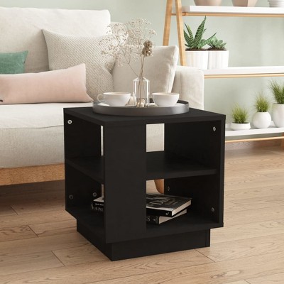 vidaXL Coffee Table Gray Sonoma 15.7 in.x15.7 in.x16.9 in. Engineered Wood
