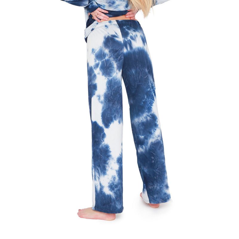 Hello Mello Women's Tie Dye Lounge Pajama Pants, 3 of 6