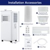 10,000 BTU Portable Air Conditioner with Remote, 3-in-1 Floor Standing AC Unit w/Dehumidifier, Fan, Cools Rooms Up to 450 Sq.Ft, Sleep Mode - 2 of 4