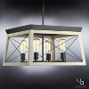 Urban Ambiance Luxury Luxe Industrial Chandelier,  12"H x 20"W,  Charcoal Finish, UHP2123 - 3 of 4