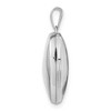 Black Bow Jewelry 14k White Gold 18mm Polished Domed Heart Locket - 2 of 4