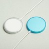 Insten 2-Pack Case For MagSafe Charger Pad, Protective Soft TPU Cover (Charger Not Included) Clear & Blue - image 3 of 4