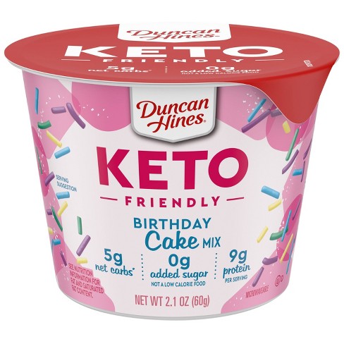 Duncan Hines Keto Friendly Birthday Cake Cup - 2.1oz : Target