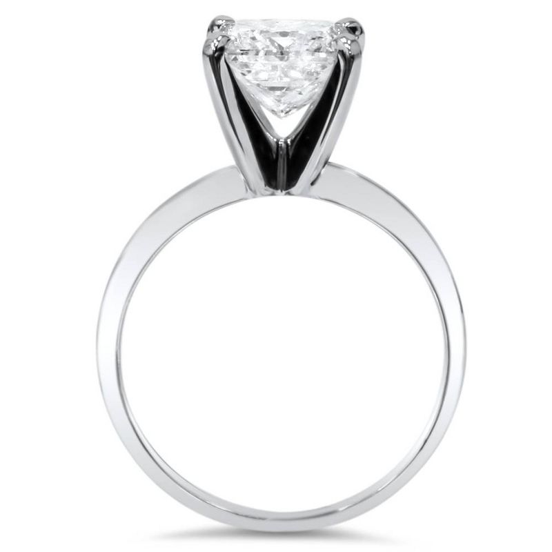 Pompeii3 1/5ct Lab Created Diamond Solitaire Engagement Ring 14K White Gold, 2 of 5