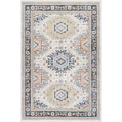 Nuloom Bonia Traditional Medallion Machine Washable Indoor Area Rug