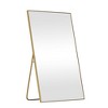 71"x39" Gold Rectangle Full-Body Mirror, Metal Framed Full-length Mirror Floor Mirror for Bathroom, Bedroom Entryway, Living/Dressing Room - 2 of 4
