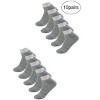 Allegra K Women's Athletic Low Cut Stretch Cuffs Soft Ankle Socks 10 Pairs - 2 of 4