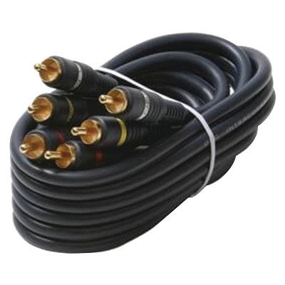 Tripp Lite Steren 254-315BL Triple RCA Composite Video Cable (6ft)