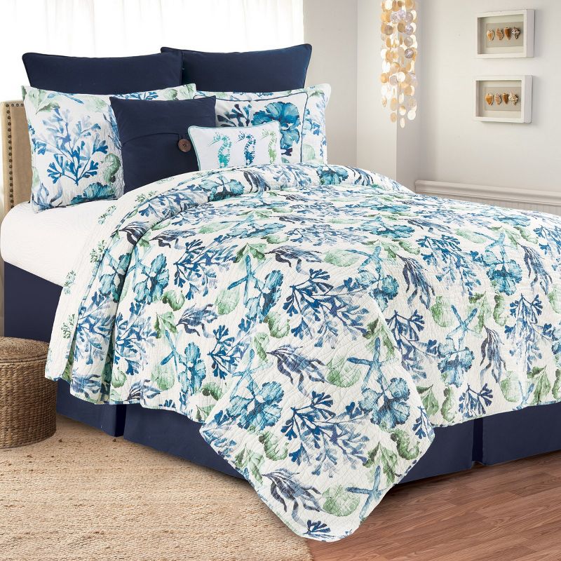 C&F Home Bluewater Bay Coastal Beach Cotton Quilt Set - Reversible and Machine Washable, 2 of 10
