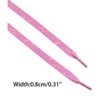 INSPIRE CHIC Flat Colorful Speckled Ink Shoestring Print Shoe Laces for Sneakers 2 Pairs - 3 of 4