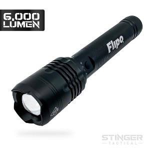 Flipo Stinger Professional Grade Tactical 6,000-Lumen Water Resistant Flashlight - 1 of 4