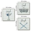 Americanflat Vintage Rustic Bathroom Signs - 2, 3 & 4 X Composite Wood 10" Bathroom Signs For Wall Decor - 4 of 4