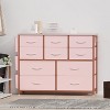 10-Drawer Fabric Dresser with Wood Tabletop, Side Pockets & Hooks for Bedroom, Closet or Hallway - 3 of 4