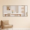 ONWITH Black solid wood frame full-length mirror - 3 of 4