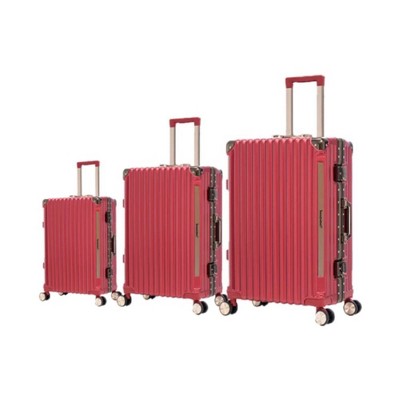 Summit Adventure 3-Piece Stylish Suitcase With Aluminum Frame Password Lock