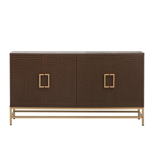 Tramull Retro Sideboard Buffet Cabinet with Adjustable Shelves, Storage Cabinet with Metal Legs for Dining Room, Kitchen - 1 of 4