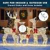 Joyfy 3 Pcs 2D Christmas Classic Reindeer Family Yard Light Decorations with 180 LED Warm White Lights for Xmas Indoor Outdoor Garden Holiday Decor - 3 of 4
