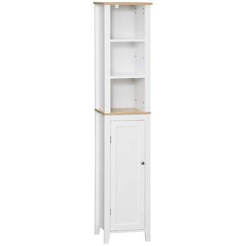 Ktaxon Bathroom Storage Cabinet, Wooden Linen Tower, Narrow Tall