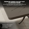 Mondawe 72 in. L x 42 in. W Cast Aluminum Rectangular Outdoor Dining Table with Umbrella Hole - 4 of 4