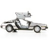 Model Kit DeLorean Brushed Metal (Moderate Difficulty) Steel Model by Metal Earth - 3 of 4