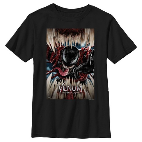 Boy s Marvel Venom Let There be Carnage Razor Teeth T Shirt Black Large