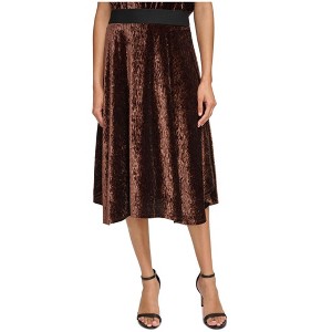 Calvin Klein Womens Velvet Long A-line Skirt - 1 of 1
