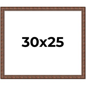 PosterPalooza | 30x25 Modern Bamboo Picture Frame, UV Acrylic, 5 Finishes - 1 of 4