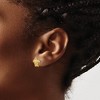 Black Bow Jewelry 11mm Sea Turtle Post Earrings in 14k Yellow Gold - 3 of 4