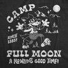 Youth Funny T Shirts Camp Full Moon Sarcastic Halloween Graphic Novelty Tee For Kids - Crazy Dog Youth T Shirt For Halloween Season - 2 of 4