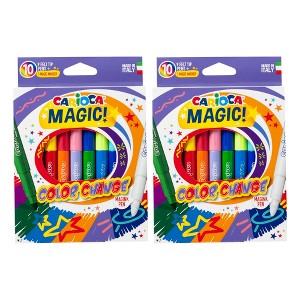 CARIOCA Magic Felt Tip Pens Color Change, 10 Per Pack, 2 Packs - 1 of 4