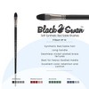 Black Swan Synthetic Red Sable Paint Brushes Filbert Sets of 2- Professional Quality Long Handle Paint Brushes in Assorted Shapes and Sizes for Oil, - 2 of 4