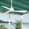 Airsurfer 52-Inch 6 Speeds White Ceiling Fans with Remote No - 2 of 4