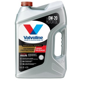 Valvoline Extended Protection Full Synthetic High Mileage 0W-20 Motor Oil - 1 of 4