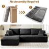 106" Modular Sectional Couch with L-Shape Left Chaise, Modern Boneless Couches for Living Room, No Assembly Required - 3 of 4