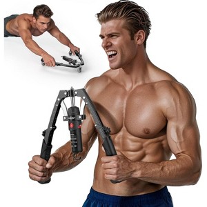 FLYBIRD Chest & Arm Twister Trainer, Hydraulic Power Chest Press Machine 22-440lbs for Upper Body Strength Training - 1 of 4