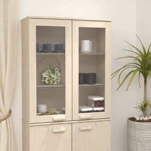 vidaXL Top for Highboard HAMAR Honey Brown 33.5 in.x13.8 in.x39.4 in. Solid Wood Pine - 1 of 4