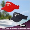 Kemp USA Lifeguard Visor  White Embroidered Logo  Navy - 4 of 4