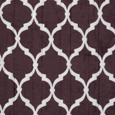 Purple Geometric Oversized Electric Heated Fleece Throw Blanket