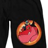 Moon Girl and Devil Dinosaur Characters Men's Black Sleep Pajama Shorts - 2 of 4
