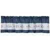 Kate Aurora Country Living Gingham Check Hope Faith Love 3 Pc Cafe Kitchen Curtain Set - 3 of 4
